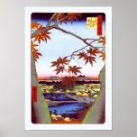Ahorn-Bäume Tekona Hiroshige Vintager Japaner Posterdrucke