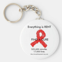 AIDS Bewusstsein keychain Schlüsselbänder