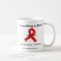 AIDS Bewusstseinsbecher Kaffee Tasse