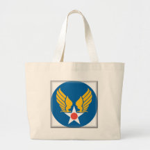 Air Corps Military Emblem Tote Bags