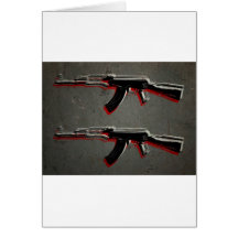 AK47-Angriffs-Gewehr-Pop-Kunst Karte