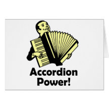 Akkordeon-Power! Grußkarte
