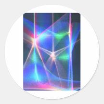 Akrobaten des Lichtes Runder Sticker