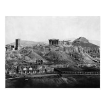 Akropolis ~ Akropolis von Athen Griechenland 1865 Postkarte