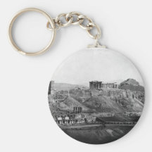 Akropolis ~ Akropolis von Athen Griechenland 1865 Schlüsselband