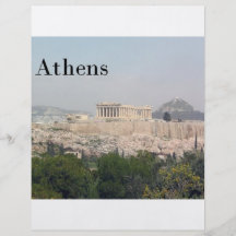 Akropolis Griechenlands Athen Flyerdesign