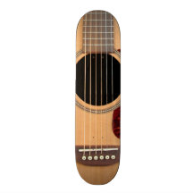 Akustikgitarre Personalisiertes Skateboard