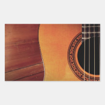 Akustikgitarre Rechtecksticker