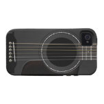 Akustikgitarre-Schwarzes iPhone 4/4S Hüllen