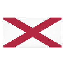 Alabama-Staats-Flagge Photokartenvorlage