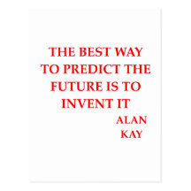 Alan Kay Zitat Postkarte