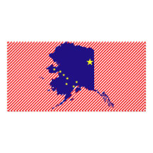 Alaska-Flaggen-Karte Bildkarte