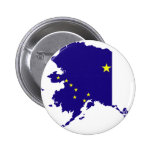 Alaska-Flaggen-Karte Buttons
