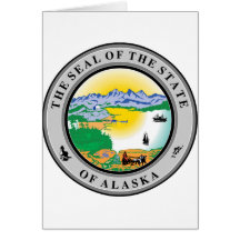 Alaska-Staats-Siegel Grußkarte