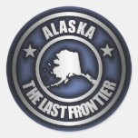 "Alaskastahl" Aufkleber (blau)