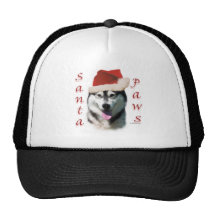 Alaskischer Malamute-Sankt-Tatzen Truckermützen