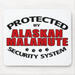 Alaskischer Malamute-Sicherheit Mousepad