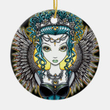 "Alaura" gotische Engels-Verzierung Ornamente