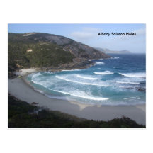 Albanien-Lachs-Löcher Postkarte