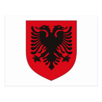Albanien-Wappen Postkarte postkarten
