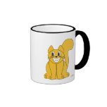 Alberne lächelnde orange Katze Tee Tassen