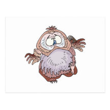 alberne wobbly Eule Postkarten