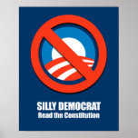 Alberner Demokrat, las die Konstitution Plakat