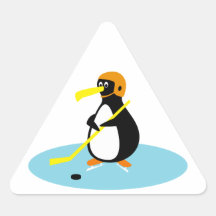alberner niedlicher Eishockey Penguin Aufkleber