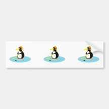 alberner niedlicher Eishockey Penguin Auto Aufkleber
