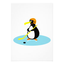 alberner niedlicher Eishockey Penguin Individuelle Einladungen