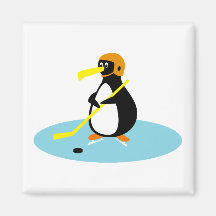 alberner niedlicher Eishockey Penguin Kühlschrankmagnete