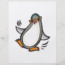 alberner Tanzen Penguin Bedruckte Flyer