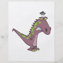 alberner trauriger mürrischer Dinosaurier Dino Flyer