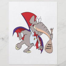 alberner Vampireelefant-Cartoon Flyer Druck
