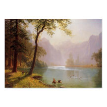 Albert Bierstadt, Kerns River Valley Kalifornien Visitenkarten