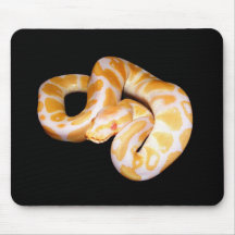 Albino-Ball-Pythonschlange Mauspad