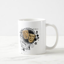Alchimie der Schauspiel-Drama-Masken Tee Tasse