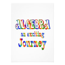ALGEBRA ist aufregend Individuelle Einladungskarte