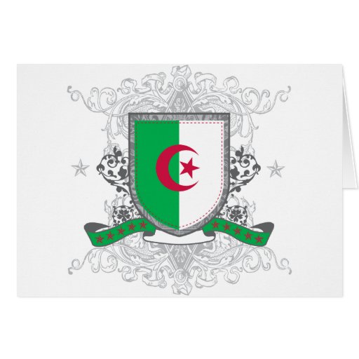 Algerien-Schild Grußkarten