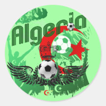 Algerien-Schmutzkunst Fußballfane Algerie Geschenk Aufkleber