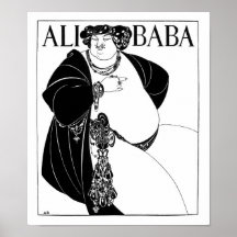 Ali Baba, Aubrey Beardsley Posterdruck
