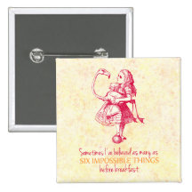Alice im Wunderland Buttons