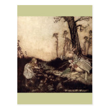 Alice im Wunderland Postkarte