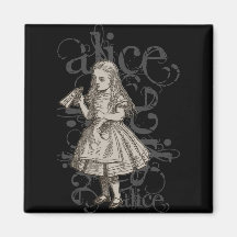 Alice im WunderlandGrunge Kühlschrankmagnete