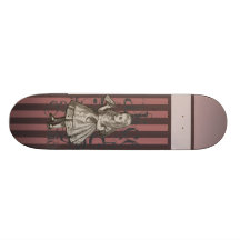 Alice im WunderlandGrunge (Rosa) Personalisiertes Skateboarddeck