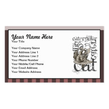 Alice In Wonderland Caterpillar Grunge (Pink) Business Cards