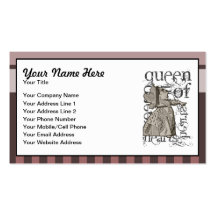 Alice In Wonderland Queen of Hearts Grunge (Pink) Business Card Templates