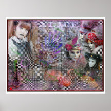 Alice-Träume in der Farbe Plakate