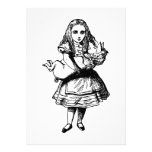 Alice und das Schwein-Baby schwärzten Schwarzes mi Individuelle Einladungen