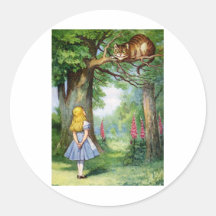 ALICE UND DER CHESHIRECAT AUFKLEBER